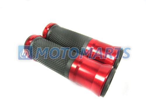 7/8" 22mm red handlebar hand grips cbr gsx r monster katana zx 9r 636 ninja 250