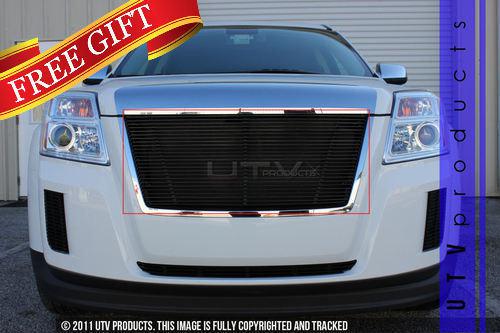 2010 - 2013 gmc terrain upper replacement billet grille black kit 10 11 12 13