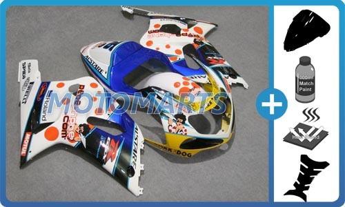 Bundle for suzuki gsxr 600 750 01 02 03 k1 inj body kit fairing & windscreen am