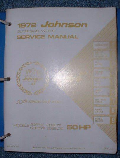 *1972 johnson 50hp service manual (super nice)