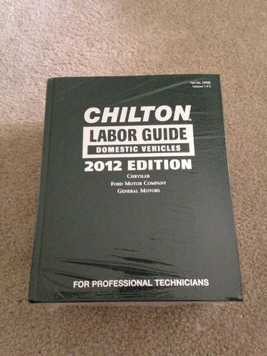 Chilton 2012 labor guide manual set domestic and import vehicles 1981-2012! new