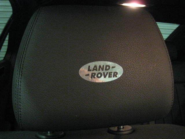4  headrest badge decal  land rover *logo*