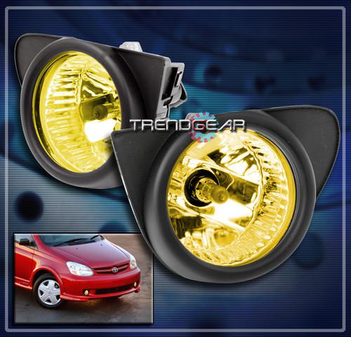 00-05 toyota echo/mr2/04-07 highlander/prius/xa yellow fog light lamp+oem switch