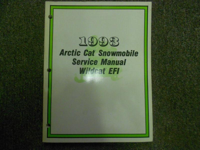 1993 arctic cat wildcat wild cat efi service repair shop manual factory oem 93 x