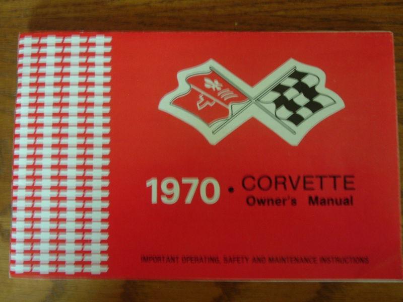 1970 corvette owners manual