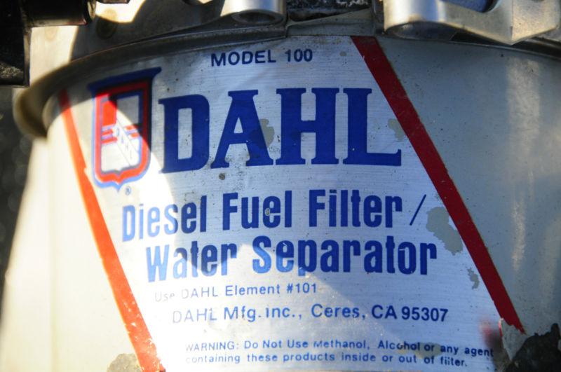Dahl marine diesel filters water separaters series 100 pair