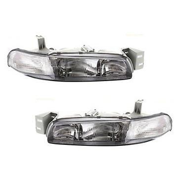 New headlight headlamp assembly pair set driver+passenger side left+right w/bulb