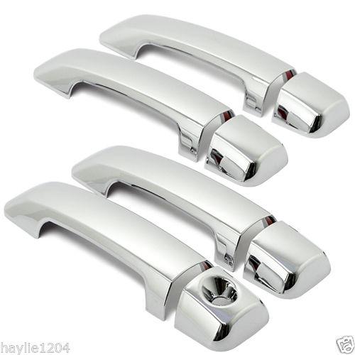 2007-2012 toyota tundra crew max chrome 4 doors handle cover trim 8pcs w/o psko