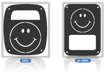 Jeep tail light covers smiley face cj yj tj jk models black decorative new 