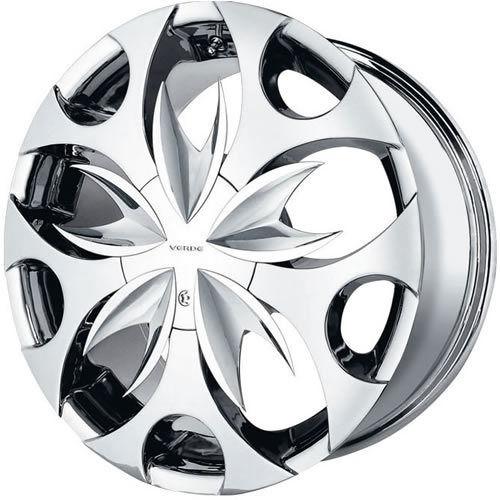 18x8 chrome verde scorpion wheels 4x100 4x4.5 +38 volvo s40 v40 5 lug