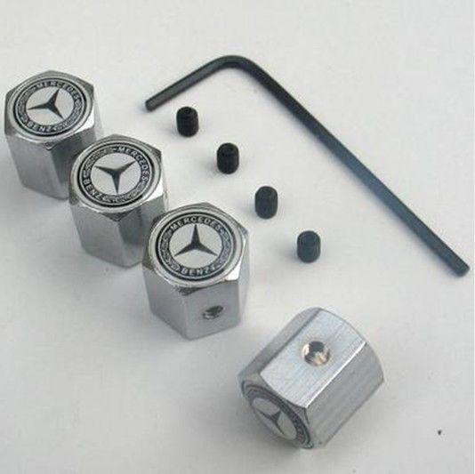 New anti-theft locking tire air valve caps for mercedes benz