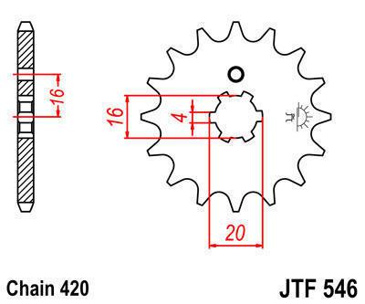 Jt sprocket front 13t steel fits kawasaki kx100 b7 1997