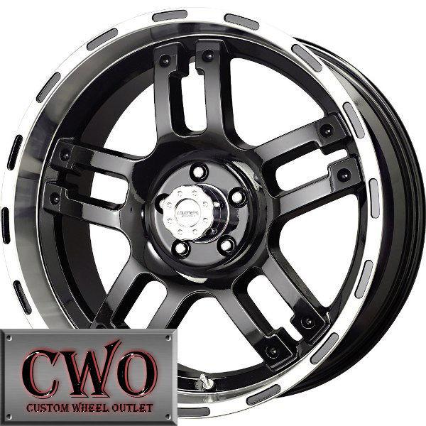 20 black lm rhino wheels rims 8x165.1 8 lug chevy gmc  dodge 2500 2500hd