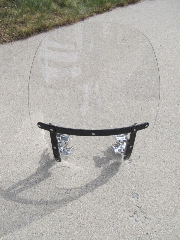 Harley-davidson sportster xl1200x  '10 later  19" clear quick release windshield