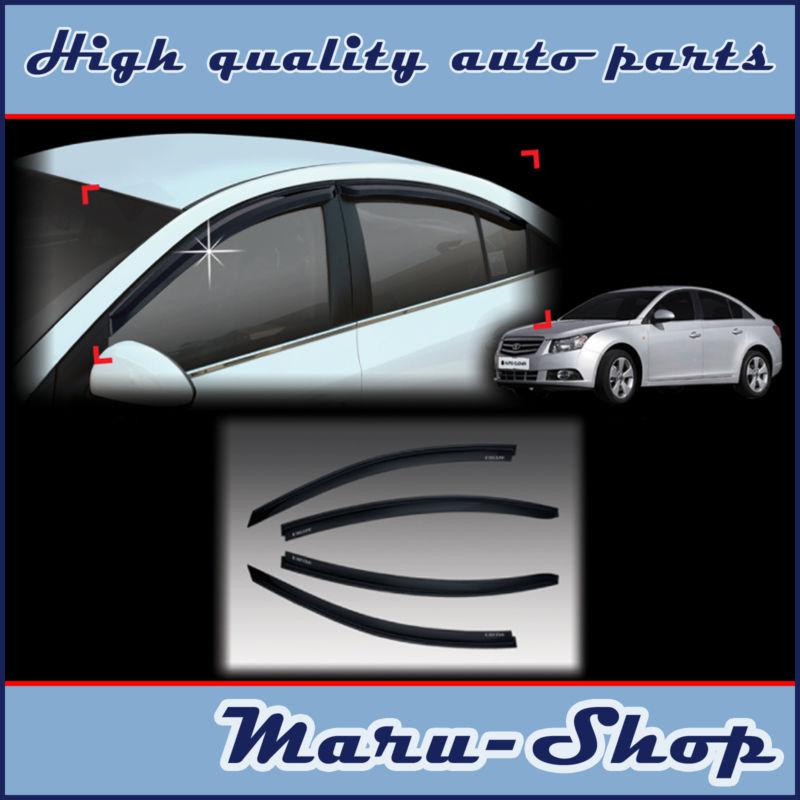 Smoke door window vent visor deflector for 09~ chevrolet cruze 4dr