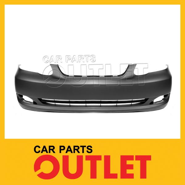 05-08 toyota corolla front bumper facial cover to1000297 primered for wo spoiler