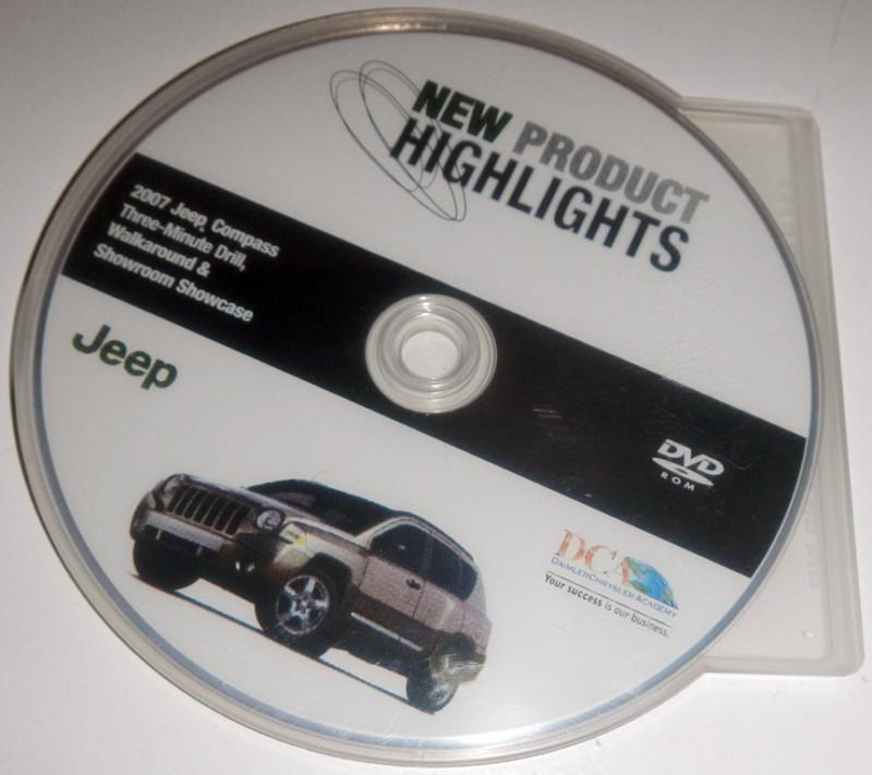 2007 jeep compass three-minute drill walkaround & showroom showcase dvd rom