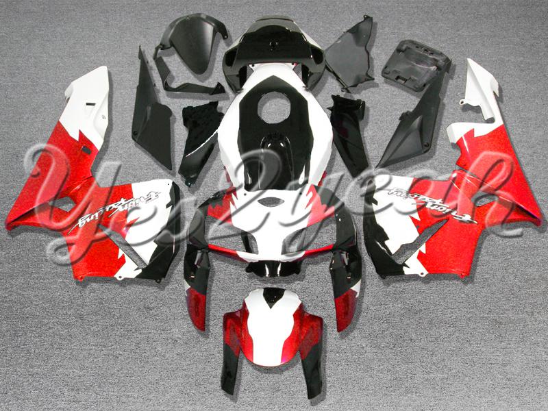 Injection molded fit 2005 2006 cbr600rr 05 06 red black white fairing zn696