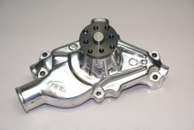 Prw small block chevy 1955 - 1995 aluminum water pump short style polished