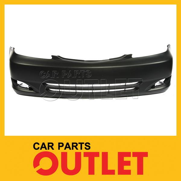 2002-2004 toyota camry se front bumper primed facial cover 2003 l4 v6 w/fog hole