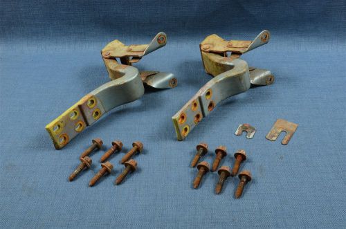 Original door hinge set rh lh &amp; bolts 63-67 chevy corvette