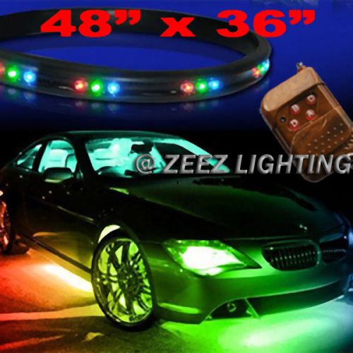 Led undercar underbody underglow kit neon strip under car glow light tube c01