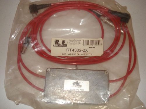 Racing electronics duel radio car harness nascar arca lmsc new rt4302-2x &amp; ptt