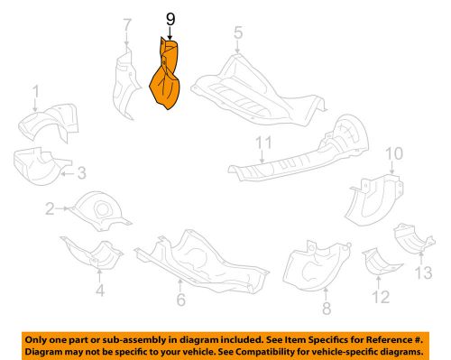 Subaru oem 13-14 legacy 2.5l heat shields-exhaust-pipe shield right 44651ad37a