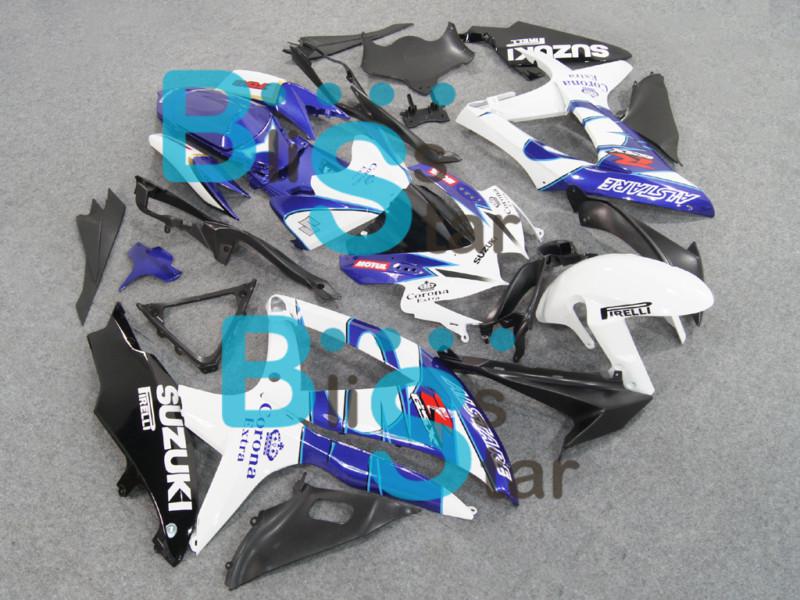 Injection fairing kit set fit gsxr600 gsxr750 gsx-r600 gsx-r750 2008-2010 18 w7