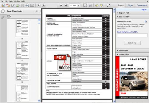 2005 - 2009 land rover discovery 3  factory service repair workshop fsm manual