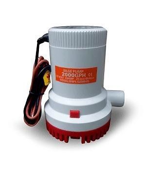 Bilge pump 2000 gph, 24 vdc