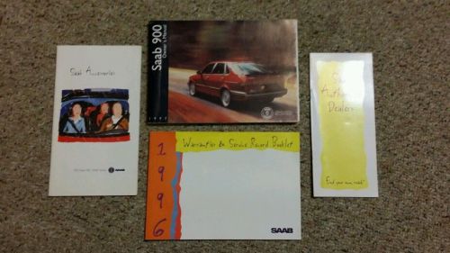 96 1996 saab 900 owners manual set!!!