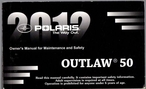 2012 polaris atv outlaw 50 p/n 9923574 owners manual (335)