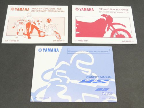 New 2015 15 yamaha yz85 yz 85 owners operator service maintenance manual books