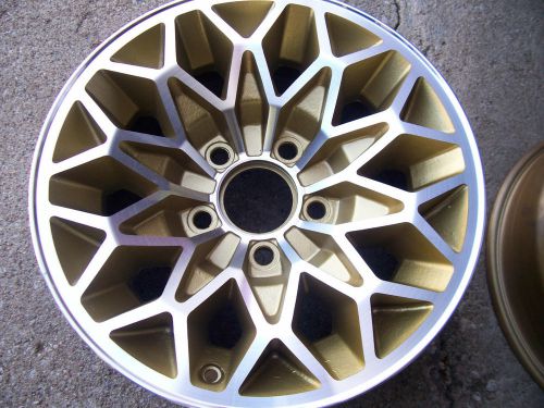 Trans am bandit 15x7 snowflake gold western gm wheels (4)