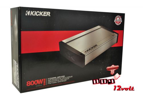 Kicker kx800.5 800w rms kx series 5-channel class d stereo car amplifier