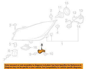 Buick gm oem 11-15 regal headlamp-front lamps-outer bracket right 20911554