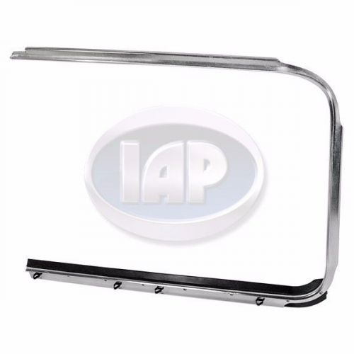 Vw bug left window trim frame 113853321c 1952 - 1964 outer door window scraper