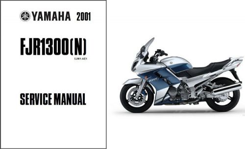 2001-12 yamaha fjr1300 service repair workshop &amp; owner&#039;s manual cd --  fjr 1300