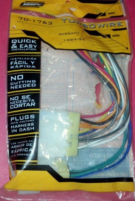 Car radio/stereo wire harness install plug ~ metra 70-1763 nissan 1984-1994