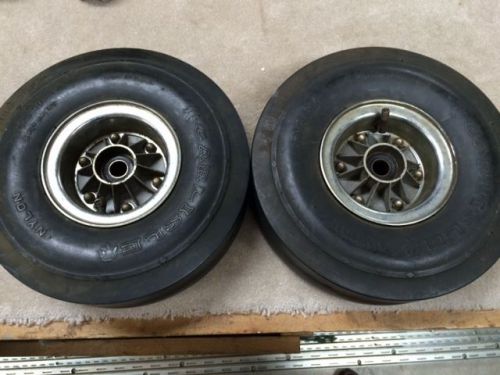 Vintage go kart rupp 4 inch front wheels with nos carlisle slicks.