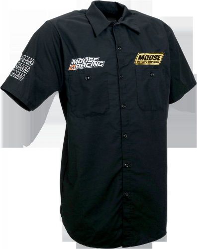 Moose racing softgoods shop shirt lg black