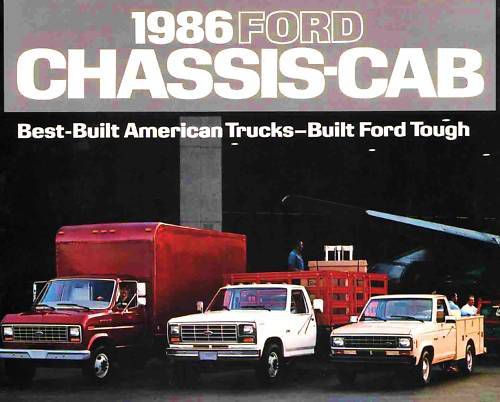 1986 ford chassis cab brochure -f350-ranger-econoline