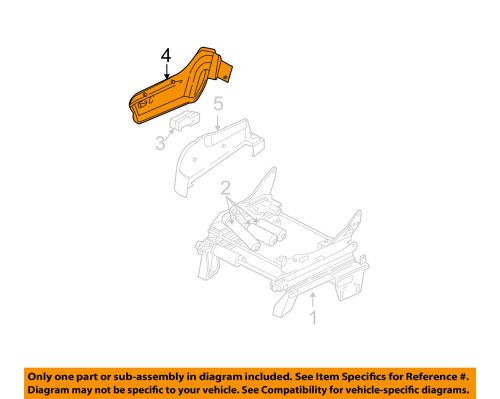 Chrysler oem seats tracks-seat trim ue231d5aa