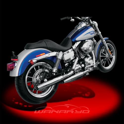 Cycle shack 1 3/4inch "m" pipes,tapered for 1991-2011 harley dyna glide