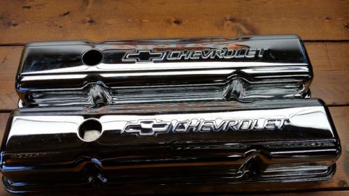 Chevrolet chrome logo valve covers