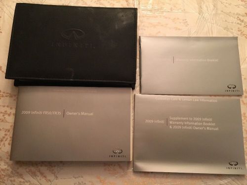 2009 infiniti fx35 fx50 fx 35 50 factory owner&#039;s manual owners literature set 09