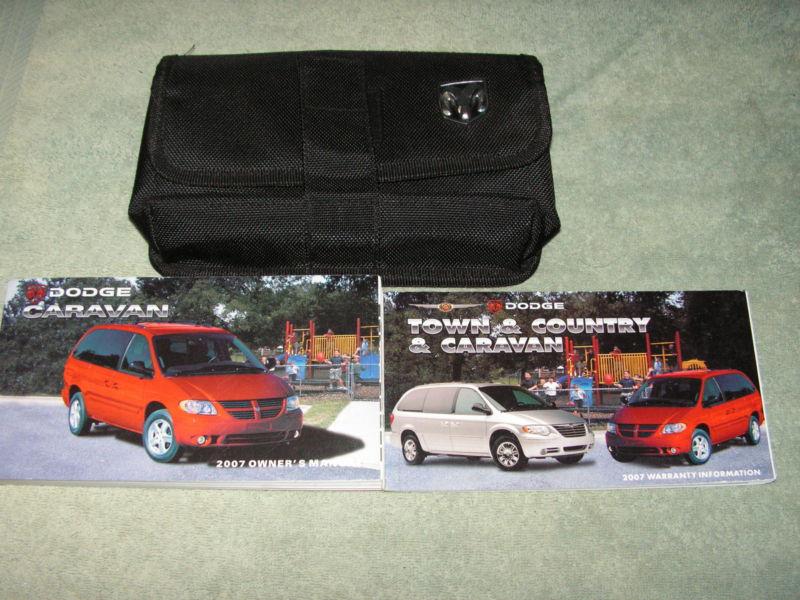 2007 dodge caravan owners manual set