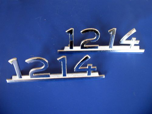 Mercedes benz truck 1214 emblem chromed badge new oem nos