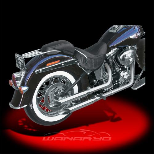 Cycle shack slip-on mufflers, slash-out for 2005-2006 harley softail